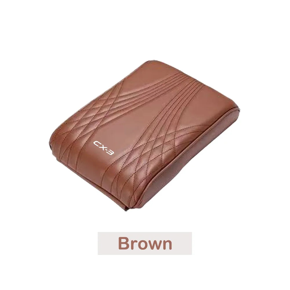 Car Armrest Pad Memory Foam Storage Box Vehicle Arm Rest Box Center Console Covers For Mazda CX-3 CX-5 CX-30 Car Interior