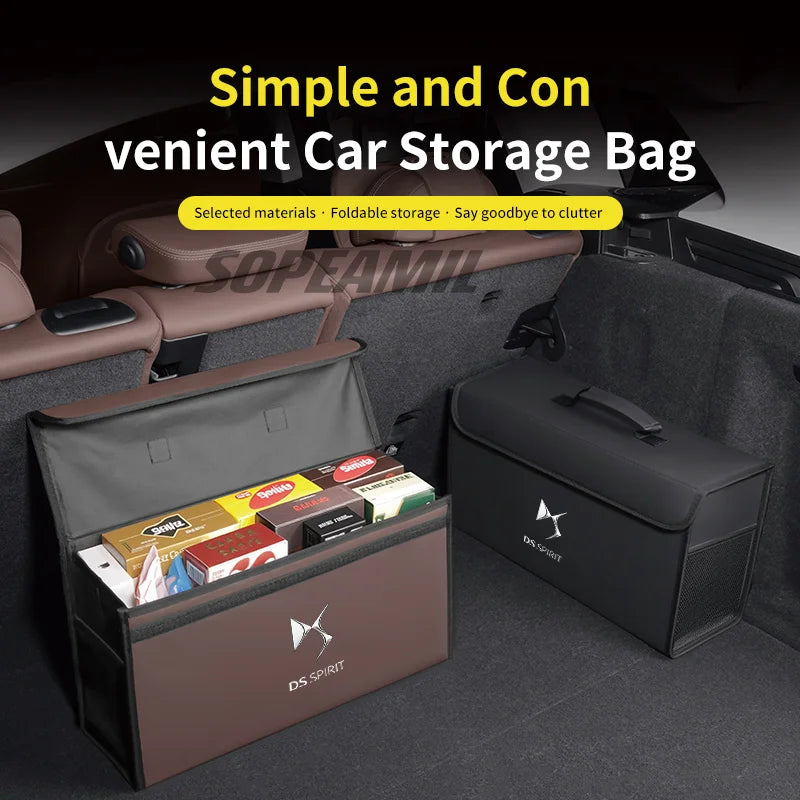 DS Automobiles Trunk Storage & Organizer Box | Premium Leather Finish for DS3 to DS9 alternate view