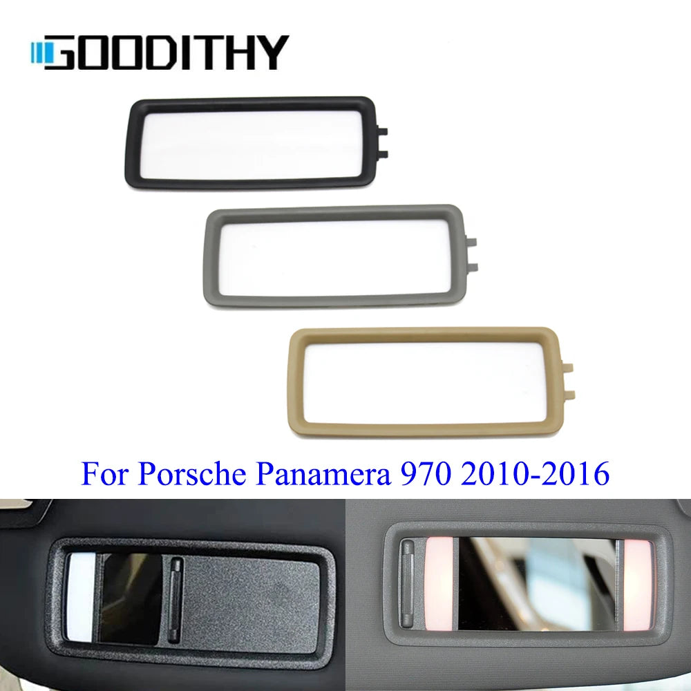 Car Inner Left Right Sun Visor Mirror Holder Outer Panel Makeup Cosmetic Cover  For Porsche Panamera 970 2010-2016 970731031AY1