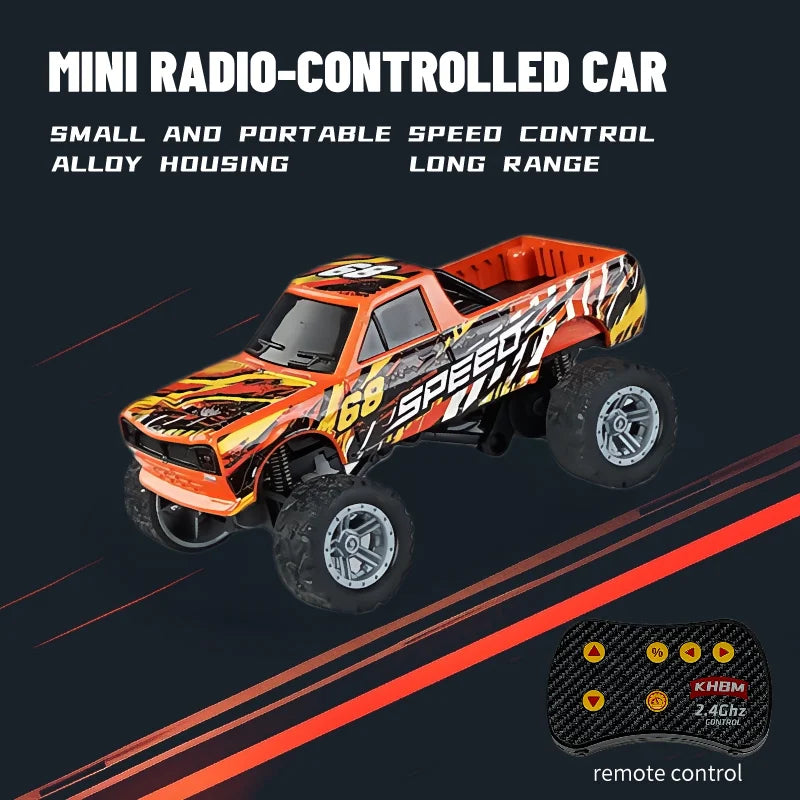 New RC Car MINI Alloy 1/64 Remote Control Car Convenient to Carry 60 Minutes of Work alternate view