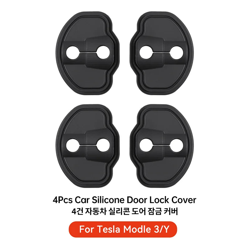 YZ For Tesla Model 3 Highland Y YL Juniper Car Door Lock Cover Protector Buckle Absor alternate view