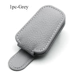 Car Sunglasses Holder Car Magnetic Leather Clip Card Ticket Holder Auto Sun Visor Gla alternate view