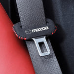 2Pcs Car Seat Belt Buckle Protector Cover for Mazda Models | Suede Accessories