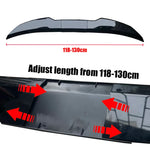 New Style Universal 3pcs Sedan Rear Trunk Tail Rear Wing Spoiler 117-127cm Adjustable DI detail view