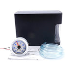 52mm 7-in-1 Car Gauge Set | LED Boost, Water Temp, Oil Pressure & Tachometer close-up view