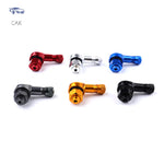 1Pc Metal Valve Elbow 90 Degree Angle Motorcycle Tire Valve Stem | Durable Aluminum Al close-up view