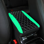 PU leather multi-color three-dimensional embroidered car armrest cushion, center console cushion, car decoration items