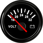 AD Universal 52mm Voltmeter | 8-16V Waterproof Gauge for Car Motorcycle Boat with R additional angle