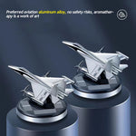 Solar Car Air Freshener | Rotating Airplane Aromatherapy Diffuser close-up view