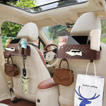 Car Seat Back Organizer with Tissue Holder, Cup Holder, Phone Stand