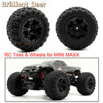 Remote Control Car Tires 12mm Hex for Traxxas MINI MAXX 1/10