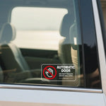 Auto Door Do Not Touch Sign Decals Removable Self-adhesive Vinyl Taxi Vehicle Window S close-up view