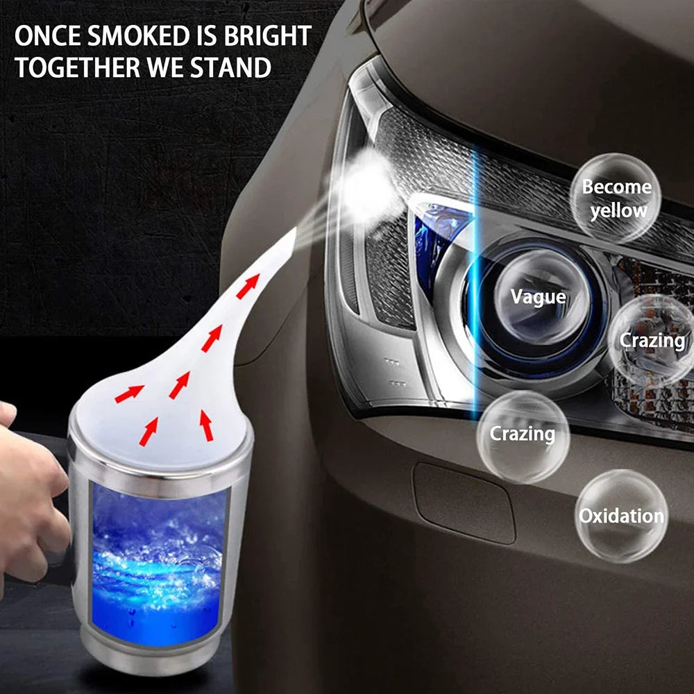 Car Headlight Polishing Kit 800ML Headlights Restoration Liquid Polymer Car Headlamp Renovation Repair Clean Kit Automobile Tool