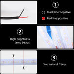 150cm LED Daytime Running Light Scan Starting Car Hood Decorative Lights DRL Auto Eng lifestyle view