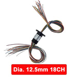 Micro Slip Ring 12.5mm 2/4/6/8/12/18 Channel For RC Excavator DIY Gimbal detail view
