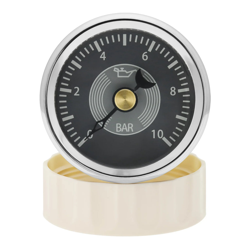 Retro Classic 52mm Gauge Pointer Oil Pressure Gauge Voltmeter Fuel Level Meter Water Temperature Gauge for Car Boat Yacht 12V24V