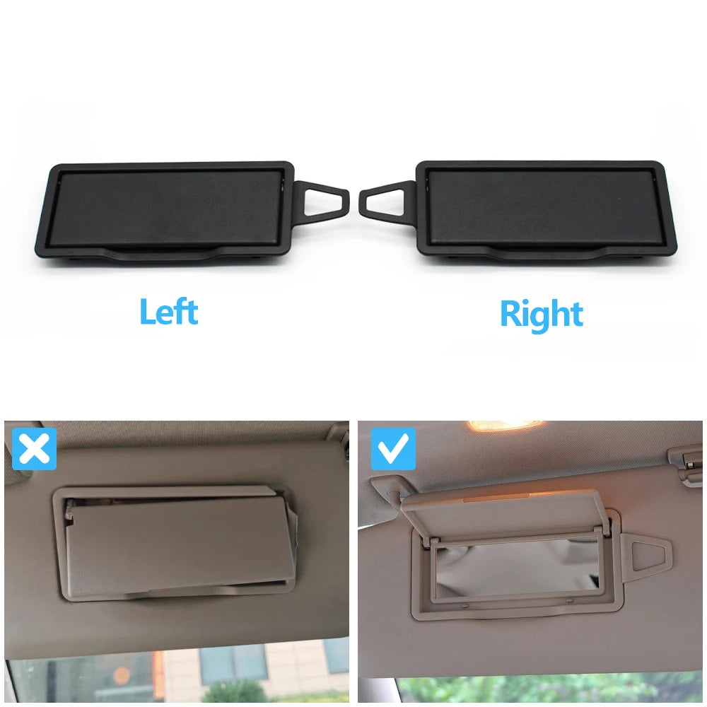 W204 X204 Car Front Sun Visor Mirror Makeup Sun Shade Cosmetic Mirror Cover For Mercedes BENZ C GLK C204 C200 C250 C260 GLK300
