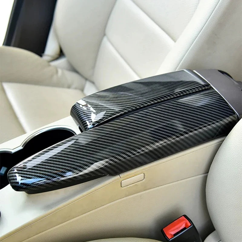 Accessories for Mercedes Benz Class C E W204 W212 GLK X204 Car Styling Armrest Box Adhesive Panel Cover Embellishment