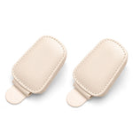 Leather Sunglasses Holder Car Sun Shade Clip alternate view