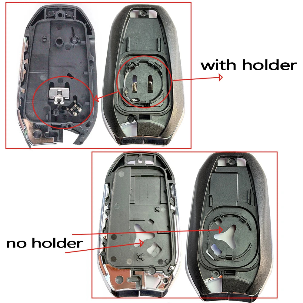 3 4 BT Car Key Fob Case Shell Housing for Peugeot 308 408 508 2008 3008 4008 5008 for alternate view