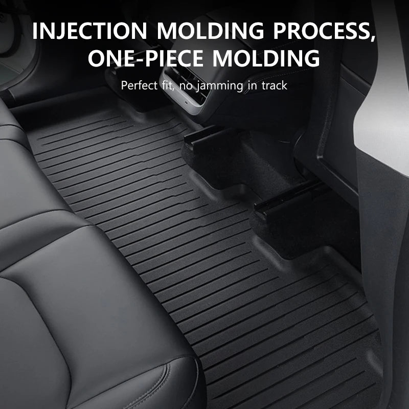 Tesla Model Y Juniper 2025 Floor Mats | Double Layer TPE, Waterproof, Non-Slip, Trunk Li detail view