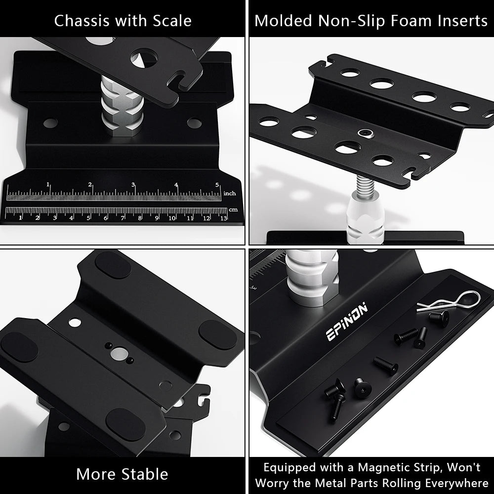 RC Car Repair Work Stand Tool Set for 1/8 1/10 1/12 1/16 1/18 Scale alternate view