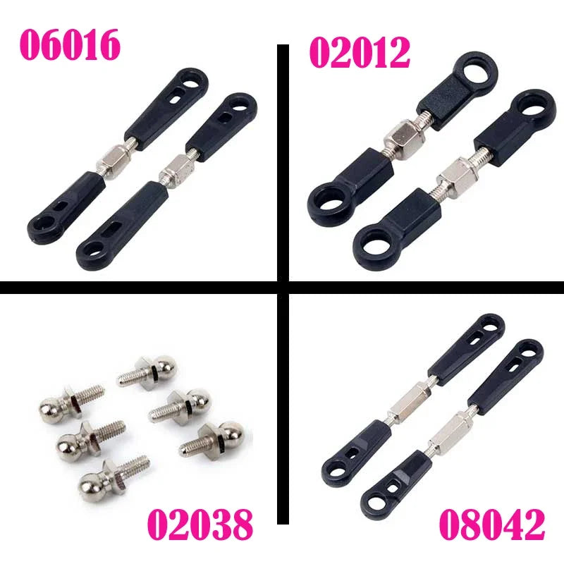 HSP RC Car 02012 Upper Swing Arm 06016 Steering Lever 08042 02038 Servo Link for 1/10 RC Car Buggy Truck Off Road Crawler