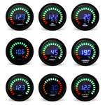 52mm 2 Inch Digital Car Gauge Set | Tachometer Boost Vacuum Water Oil Temp Pressure additional angle