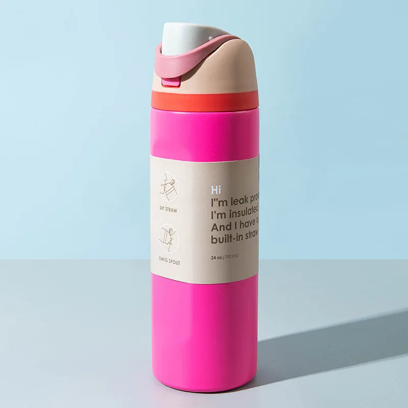 Best-selling Fruit Car Cup Stainless Steel Insulated Cup Large-capacity Portable Handhel detail view