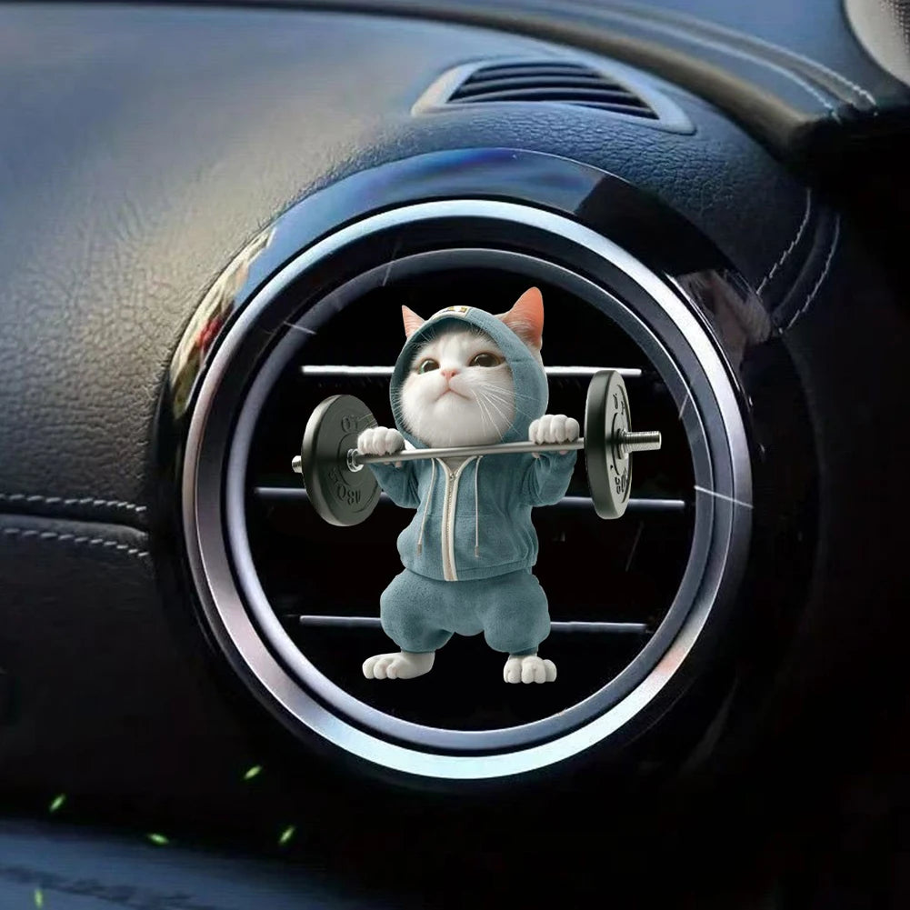 Car Cat Air Freshener Diffuser Car Air Outlet Perfume Clips Air Outlet Aroma Diffuser Ventilation Clip Car Interior Decoration