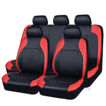 All Season Quited PU Leather Car Seat Cover Full Surrounded Seat Protector Waterproof lifestyle view