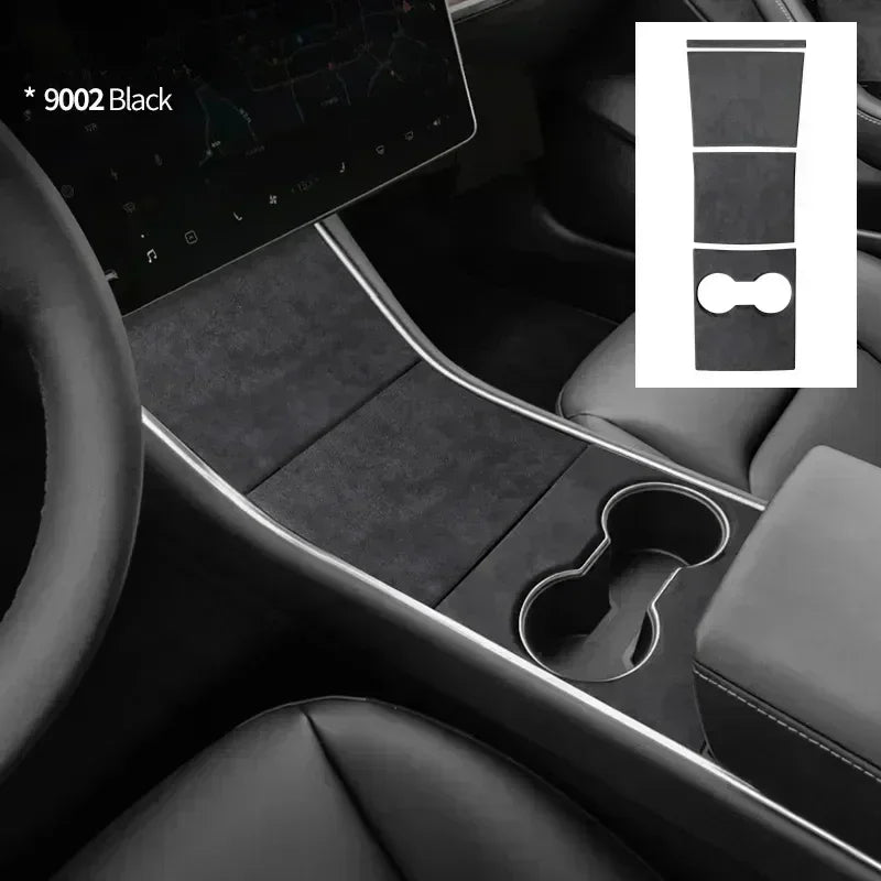 For Tesla Model 3 2017-2020 Car Central Console Gear Shifter Panel Modifed Decorative Cover Pad Sheath Shell Sticker