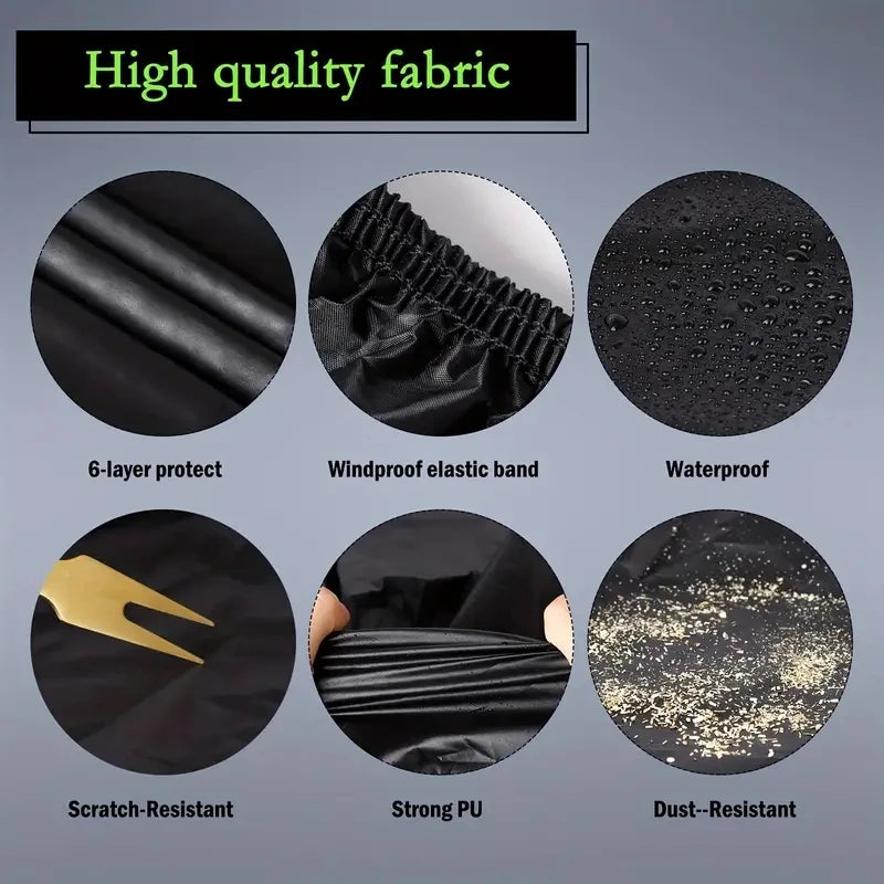 Universal Full Car Cover | Outdoor Sun Snow UV Protection for SUV Sedan S-XXL close-up view