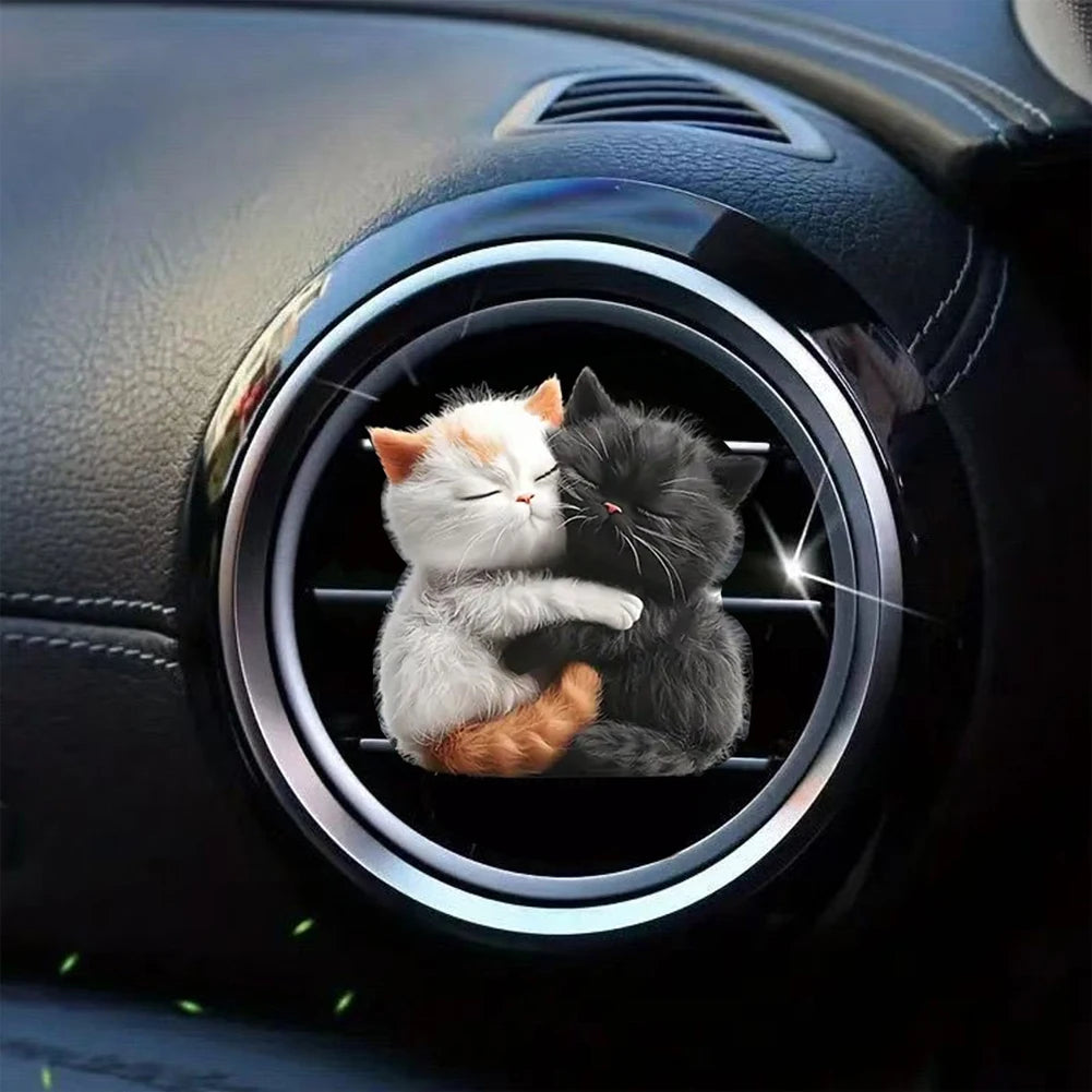 Car Cat Air Freshener Diffuser Car Air Outlet Perfume Clips Air Outlet Aroma Diffuser Ventilation Clip Car Interior Decoration