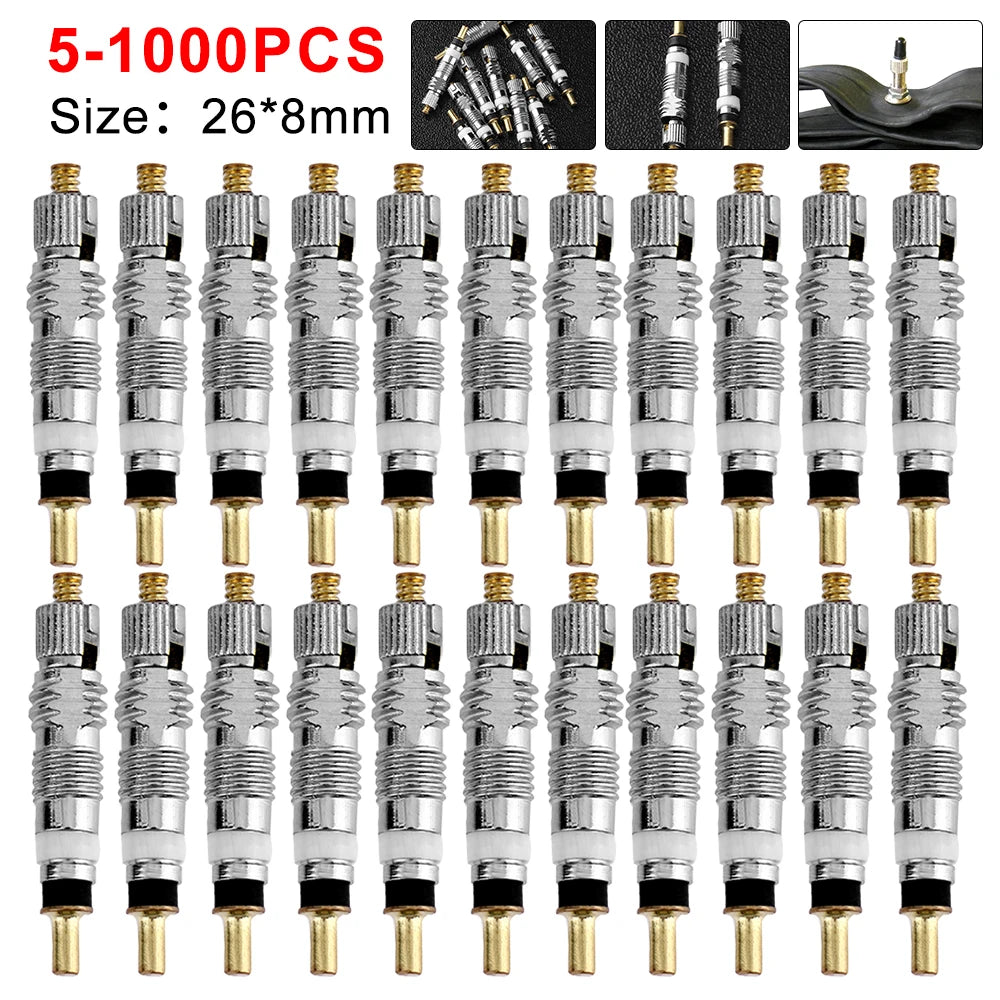 Detachable Presta Bicycle Valve Core Replacement | Brass CNC for MTB Road Bike Tires