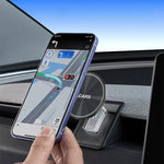 Lcars Is Suitable for the Updated Tesla Model 3 Highland 2024 and Model Y Juniper Car Phone Magnetic Mount, Car-Specific Air Vent Phone Holder, In-Car Air Vent Clip-On Soft Rubber Transparent Abs Multifunctional Navigation Su