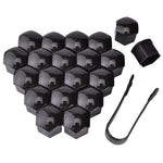 17mm/19mm/21mm 20Pcs Car Wheel Nut Caps Protection Covers Caps Auto Hub Screw Cover Bl close-up view
