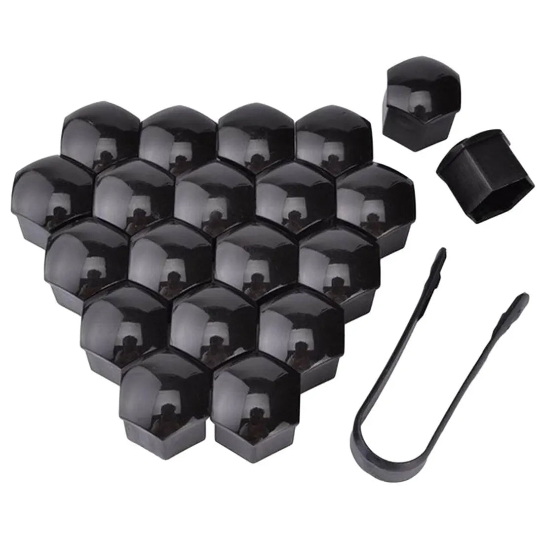 17mm/19mm/21mm 20Pcs Car Wheel Nut Caps Protection Covers Caps Auto Hub Screw Cover Bl close-up view