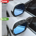 2Pcs Carbon Fiber Car Rearview Mirror Rain Shield Eyebrow Flexible Car Rearview Mirro lifestyle view