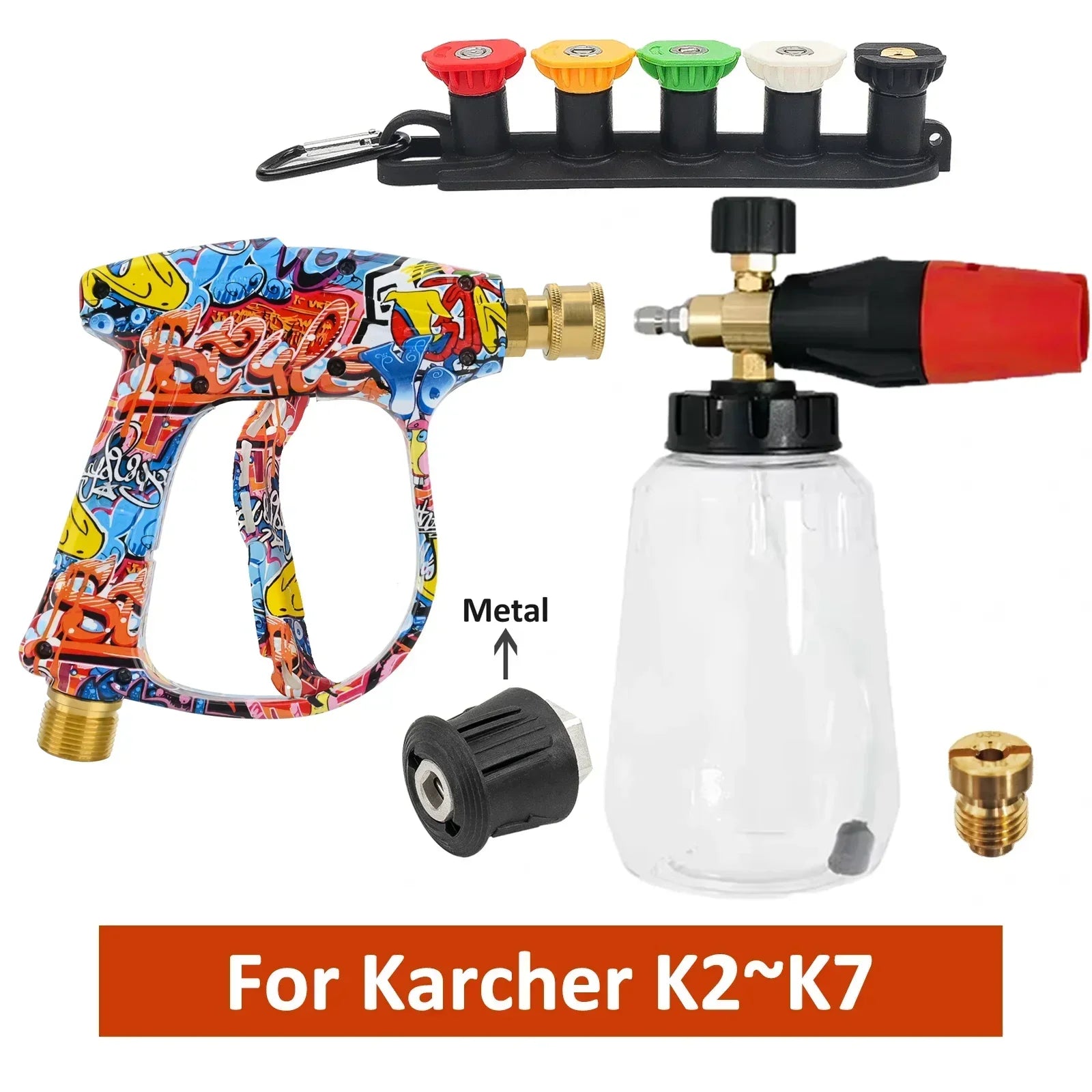 Snow Foam Cannon Kit for Karcher K2 | High Pressure Washer Gun with 1/4" Quick Connec alternate view