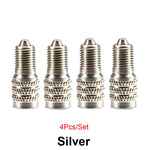 4Pcs Double Seal Flow Through Valve Stem Tire Caps | Inflate Thru for High Pressure T alternate view