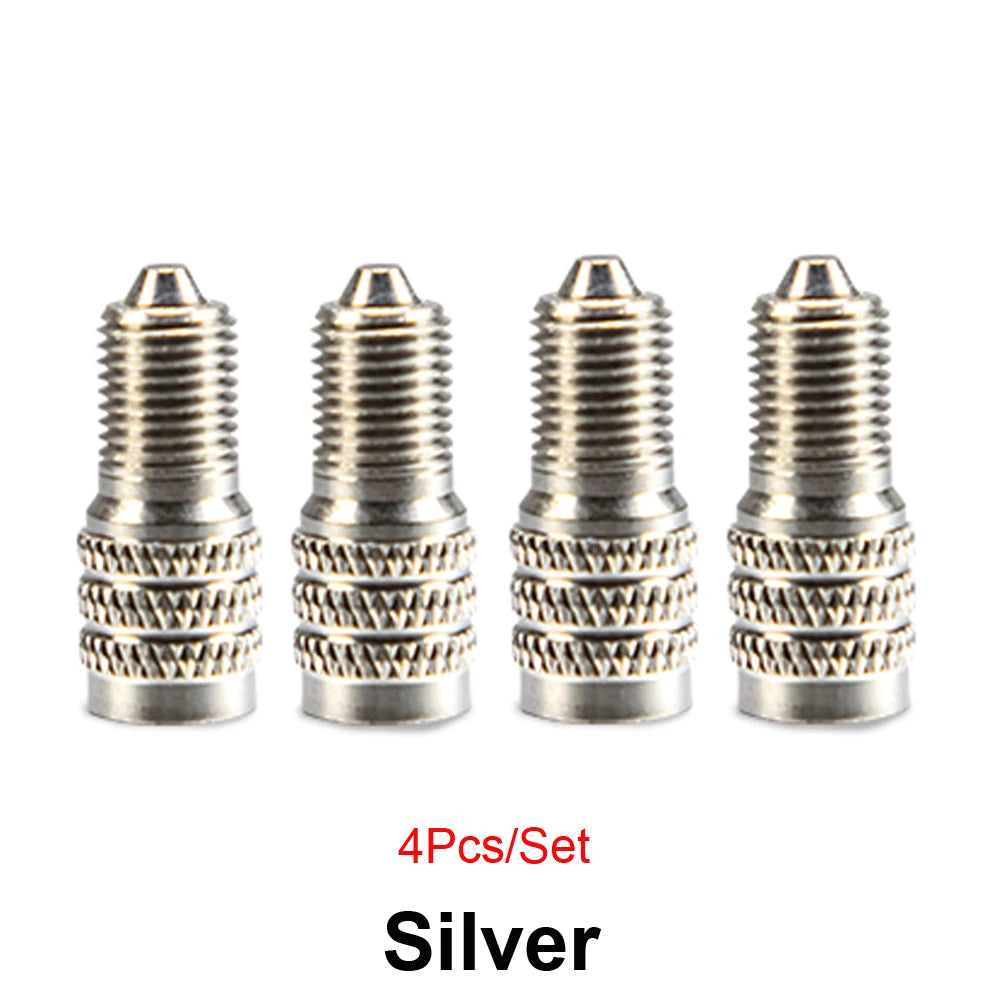 4Pcs Double Seal Flow Through Valve Stem Tire Caps | Inflate Thru for High Pressure T alternate view