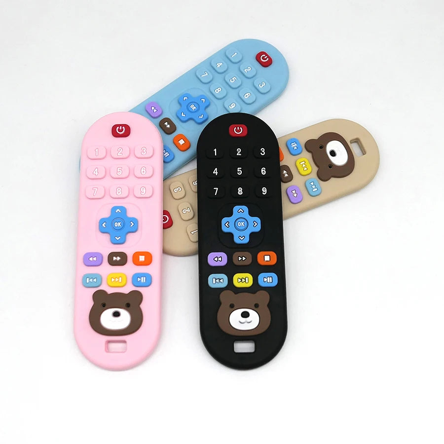 Silicone Teething Remote Control Toy 4-Pack detail view