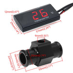 Motorcycle Water Temperature Gauge | Mini Temp Meter for Koso Sensor Compatible alternate view