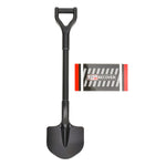 Simulated Metal Shovel Decoration for 1/8 1/10 RC Crawler D90 D110 close-up view