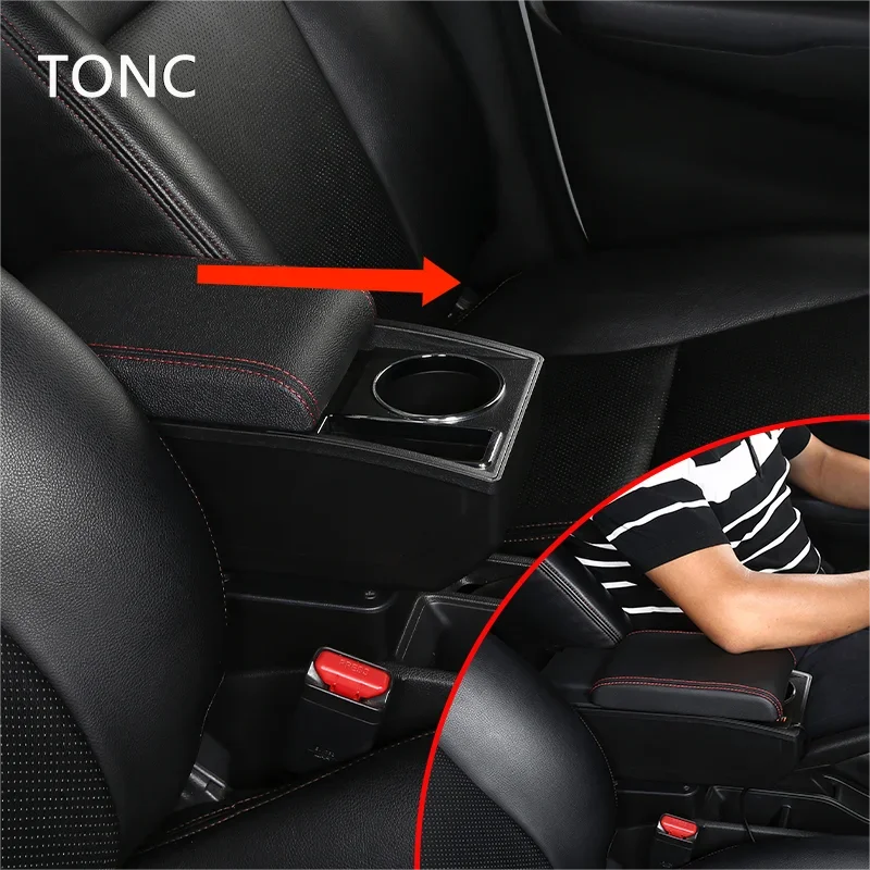 For Peugeot 207 Armrest for Peugeot 207CC Interior Center Armrest Storage Box Without alternate view