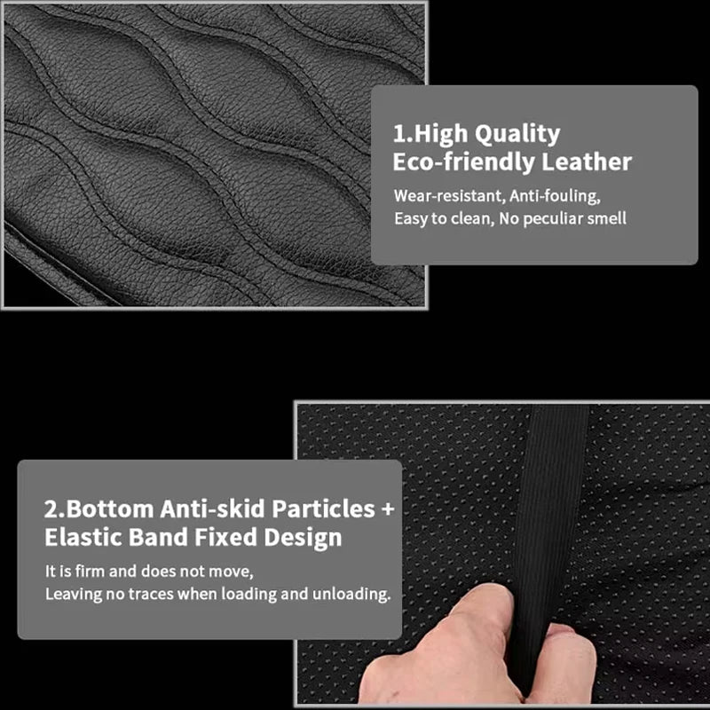 PU Leather Car Armrest Pad Cover Accessories Center Console Protector Cushion for Toyota Corolla Camry Rav4 Yaris Prius Prado