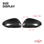 Real Dry Carbon Fiber Car Door Side Accessories Rearview Mirror Cover Caps For Mercedes Benz W177 W118 OEM Style 2019-IN