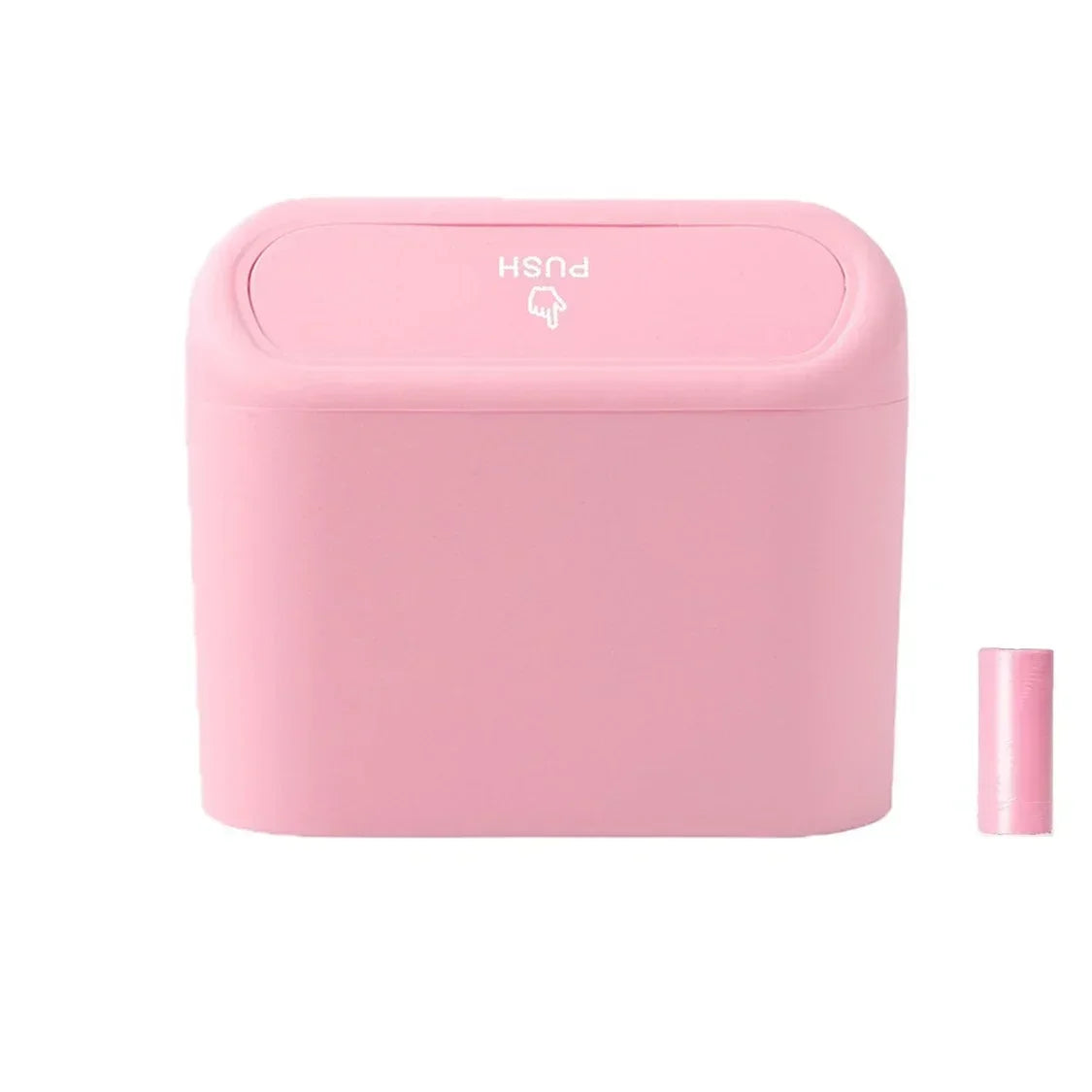 Car Trash Can with Lid Universal Vehicle Mini Leakproof Garbage Bin Car Organizer S additional angle