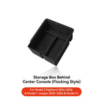 Car Storage Box for Tesla Model 3/Y Highland | Center Console Hidden Organizer close-up view